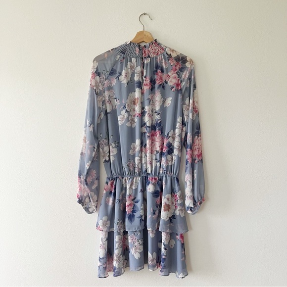 YUMI KIM | Amazing Grace Stone Class Act Tiered Mini Dress Smoke Neck Multi | L - Picture 3 of 6